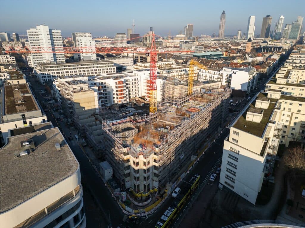 Kleyers Frankfurt - Construction progress January 2024