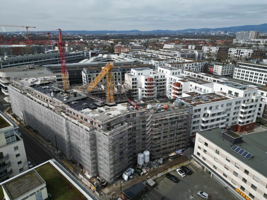 Kleyers Frankfurt - Baufortschritt März 2024